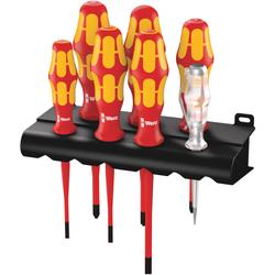 Wera Schraubendrehersatz Kraftform Plus + Phasenprüfer 160 iS/7 Rack Nr. 05006480001