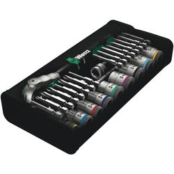 Wera Steckschlüsselsatz 3/8 Zoll-Antrieb, zöllig 8100 SB 9 Zyklop Speed-Knarrensatz Nr. 05004049001