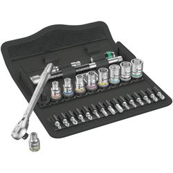 Wera Umschalthebel, 1/4 Zoll-Antrieb, metrisch 8100 SA 8 Zyklop Metall-Knarrensatz Nr. 05004018001