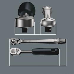Wera Umschalthebel, 1/4 Zoll-Antrieb, zöllig 8100 SA 11 Zyklop Metall-Knarrensatz Nr. 05004021001