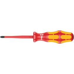 Wera VDE-isolierter Kreuzschlitz-Schraubendreher 165 iS PZ 1x80mm Nr. 05006460001