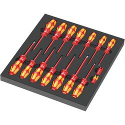 Wera VDE-isolierter Schraubendreher-Satz, 16-teilig 9711 Schaumstoffeinlage VDE Schraubendreher Set 1 Nr. 05150102001