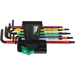 Wera Winkelschlüsselsatz, BlackLaser 967/9 TORX BO Multicolour 1 Nr. 05024335001