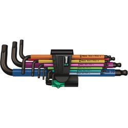 Wera Winkelschlüsselsatz, metrisch, BlackLaser 950/9 Hex-Plus Multicolour 1 Nr. 05022089001
