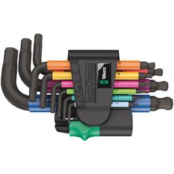 Wera Winkelschlüsselsatz, metrisch, BlackLaser 950/9 Hex-Plus Multicolour 2 Nr. 05133164001