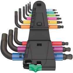 Wera Winkelschlüsselsatz, metrisch, BlackLaser 950/9 Hex-Plus Multicolour 2 Nr. 05133164001