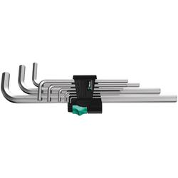Wera Winkelschlüsselsatz, metrisch, gestellverchromt 950/9 Hex-Plus 2 Nr. 05021909001