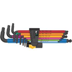 Wera Winkelschlüsselsatz, Multicolour, zöllig 950/9 Hex-Plus Imperial 2 Nr. 05022640001