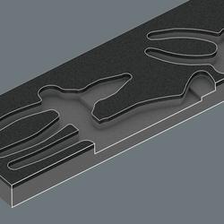 Wera Zangen-Satz, 3 teilig 9780 Schaumstoffeinlage KNIPEX Zangen Set 1 Nr. 05150180001
