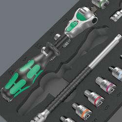 Wera Zyklop Knarren-Satz, 1/4 Zoll, 37-teilig 9720 Schaumstoffeinlage 8000 A Zyklop Set 1 Nr. 05150110001