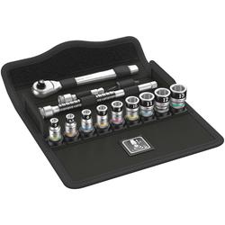 Wera Zyklop Metall-Knarrensatz, Umschalthebel, 1/4 Zoll-Antr 8100 SA 12 HF Nr. 05003756001