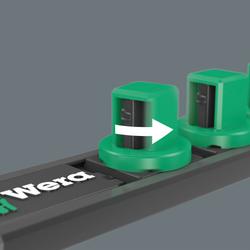 Wera Zyklop Steckschlüsseleinsatz-Satz, 3/8 Zoll Nuss-Magnetleiste B 4 Nr. 05005430001