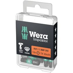 Wera TORX Bits, Impaktor, 10 Stück 867/1 IMP DC TORX 30x25mm DIY-Box Nr. 05057626001