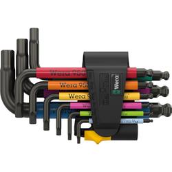 Wera Winkelschlüsselsatz, zöllig, BlackLaser 950/9 Hex-Plus Multicolour Imperial 3 Nr. 05022641001