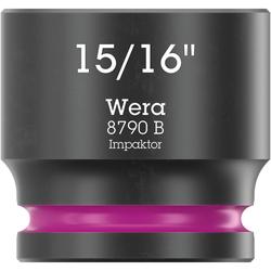 Wera Steckschlüsseleinsatz mit 3/8 Zoll-Antrieb 8790 B Impaktor 15/16 Zoll Nr. 05005525001