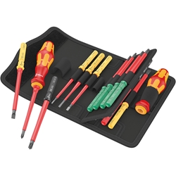 Wera Universal 1 Tool Finder VDE-Wechselklingen mit Handhalter Kraftform Kompakt VDE 17 Nr. 05006611001