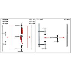 Bessey Variables Hochleistungszwingen-Set kpl. SLV 1500/120 Nr. SLV150M