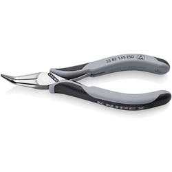Knipex Elektronik-Greifzange ESD mit Mehrkomponenten-Hüllen spiegelpoliert 145 mm Nr. 35 82 145 ESD