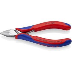 Knipex Elektronik-Seitenschneider mit Mehrkomponenten-Hüllen 130 mm Nr. 77 32 130