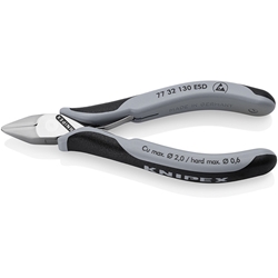 Knipex Elektronik-Seitenschneider ESD mit Mehrkomponenten-Hüllen 130 mm Nr. 77 32 130 ESD