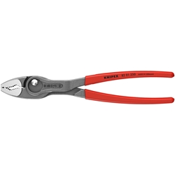 Knipex TwinGrip® Front- und Seitengreifzange, mit rutschhemmendem Kunststoff überzogen, grau atramentiert, 250mm Nr. 82 01 250 SB