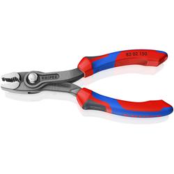 Knipex TwinGrip® Front- und Seitengreifzange mit Comfort-Griffen grau atramentiert 150 mm Nr. 82 02 150 SB