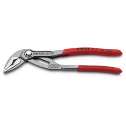 Knipex Cobra® ES Wasserpumpenzange extra-schlank mit rutschhemmendem Kunststoff überzogen grau atramentiert 180 mm Nr. 87 51 180
