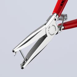 Knipex Polsterklammerzange mit Kunststoff überzogen spiegelpoliert 180 mm Nr. 91 91 180