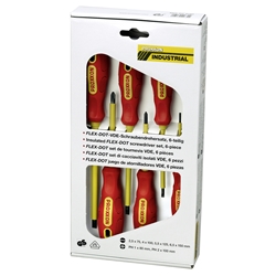 Proxxon VDE Schraubendrehersatz Schlitz und PHILLIPS (6-teilig), GS zertifiziert, VDE-Standard, Kunststoff nach EN / IEC 60900 Nr. 22630