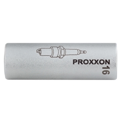 Proxxon 1/2 Zoll Zündkerzen-Steckschlüsseleinsatz mit Magneteinsatz, 16mm, entspricht DIN-ISO Nr. 23392
