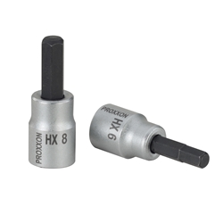 Proxxon 3/8 Zoll Innensechskanteinsatz, HX 10mm, 50mm lang, entspricht DIN-ISO Nr. 23581