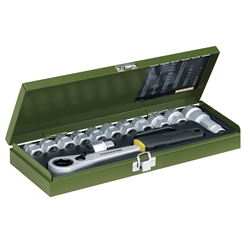 Proxxon 1/2 Zoll Werkstatt-Spezialsatz, 13 bis 27mm (14-teilig), entspricht DIN-ISO Nr. 23604