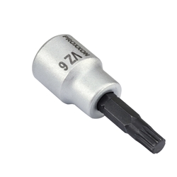 Proxxon 3/8 Zoll Vielzahn-Einsatz VZ 5, 50mm lang, entspricht DIN-ISO Nr. 23628