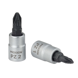 Proxxon 1/4 Zoll Pozidriv-Einsatz, PZ 1, entspricht DIN-ISO Nr. 23733