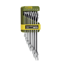 Proxxon SlimLine Doppelmaulschlüsselsatz von 6x7 bis 20x22mm (8-teilig), DIN 3110, ISO 3318 Nr. 23800