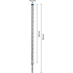 Bosch EXPERT SDS plus-7X Hammerbohrer, 16x400x465mm, für Bohrhämmer Nr. 2608900133