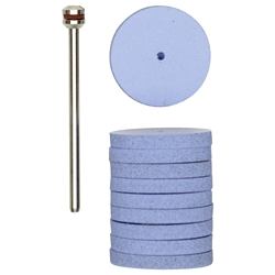 Proxxon Silikon-Polierscheiben Rad, Ø 22mm, 10 Stück mit Träger Nr. 28294