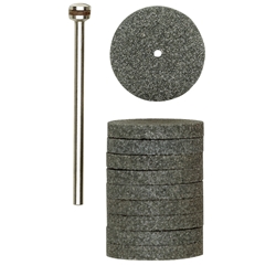 Proxxon Silicium-Karbid-Schleifscheiben, Ø 22mm, 10 Stück mit Träger Nr. 28304