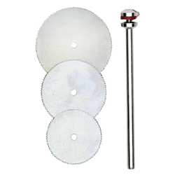 Proxxon Trennsägeblätter, je 1 Stück 16, 19, 22mm + 1 Träger Nr. 28830