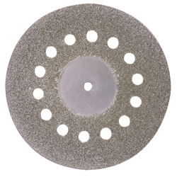 Proxxon Diamantierte Trennscheibe mit Kühllöchern, Ø 38mm + 1 Träger Nr. 28846