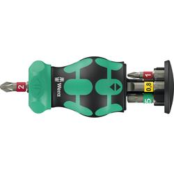 Wera Bits-Handhalter mit 6 Bits Kraftform Kompakt Stubby Magazin RA 1 Nr. 05008891001