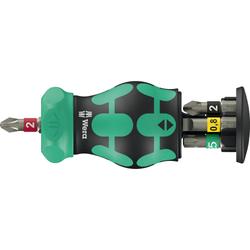 Wera Bits-Handhalter mit 6 Bits Kraftform Kompakt Stubby Magazin RA 2 Nr. 05008892001