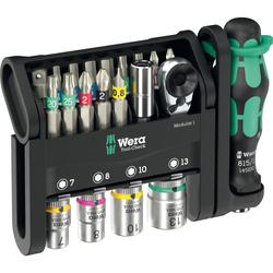 Wera Bits-Sortiment mit Ratsche + Nüssen Tool-Check Modular 1 Nr. 05049000001
