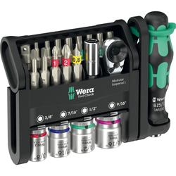 Wera Bits-Sortiment mit Ratsche + Nüssen Tool-Check Modular Imperial 1 Nr. 05049001001