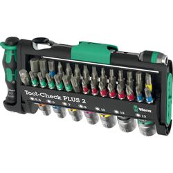 Wera Bits-Sortiment mit Ratsche + Nüssen Tool-Check PLUS 2 Nr. 05049056001