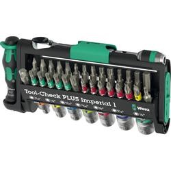 Wera Bits-Sortiment mit Ratsche + Nüssen Tool-Check Plus Imperial 1 Nr. 05049060001
