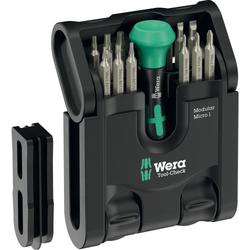 Wera Bits-Sortiment mit Ratsche Tool-Check Modular Micro 1 Nr. 05049002001