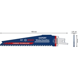 Bosch EXPERT Window Demolition S 956 DHM Säbelsägeblatt, 1 Stück, für Säbelsägen Nr. 2608900385