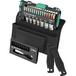 Wera Fahrradwerkzeug-Set mit Ratsche, Bits, Nüssen Bicycle Set 3 Nr. 05004187001