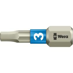 Wera Innensechskant Bit, Torsion, Edelstahl 3840/1 TS Hex-Plus 3,0x25mm Nr. 05071073001